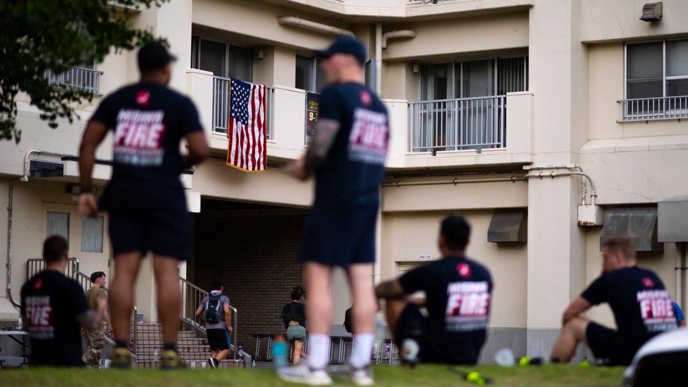 Honoring fallen firefighters, U.S., Japanese service members conduct Sept. 11 memorial stair climb