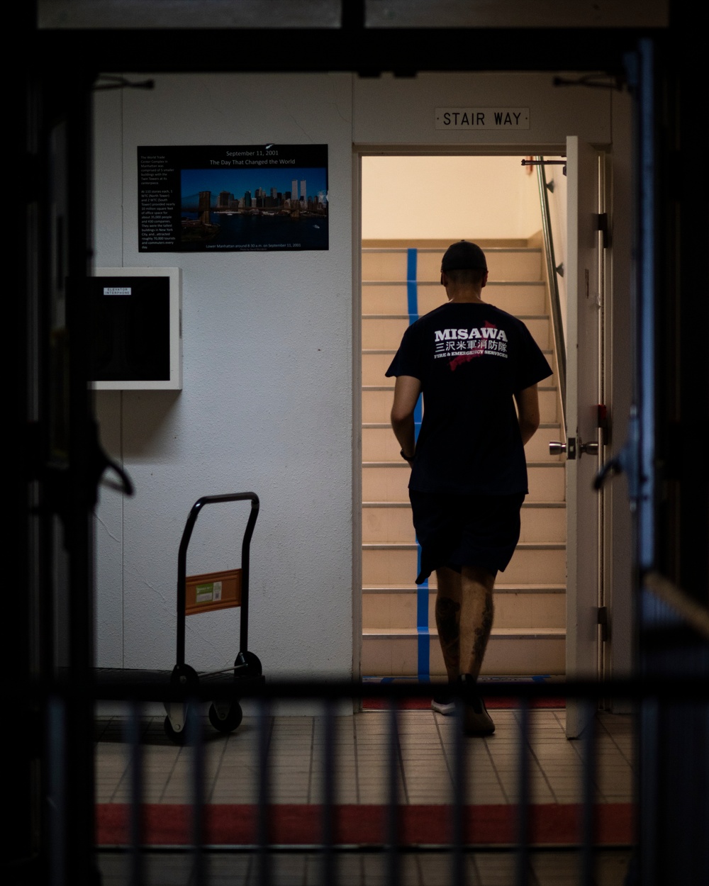 Honoring fallen firefighters, U.S., Japanese service members conduct Sept. 11 memorial stair climb