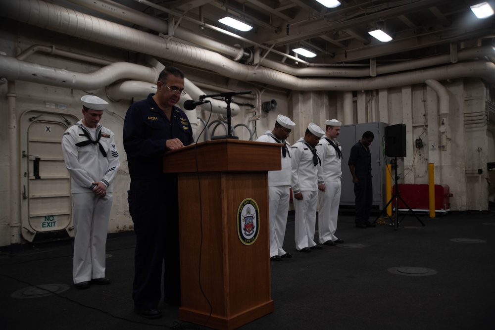 USS San Diego holds a 9/11 Remembrance Ceremony