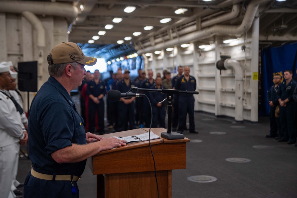 USS San Diego holds a 9/11 Remembrance Ceremony