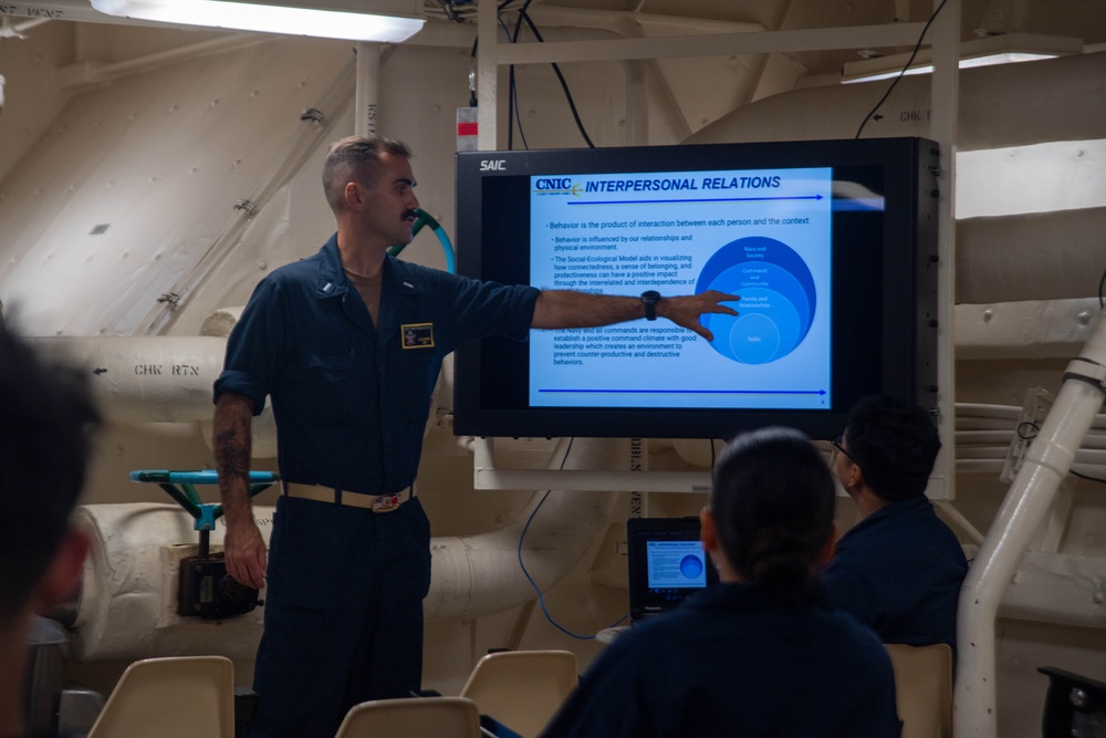 USS San Diego Sailors Attend Sexual Assault Prevention and Response Training