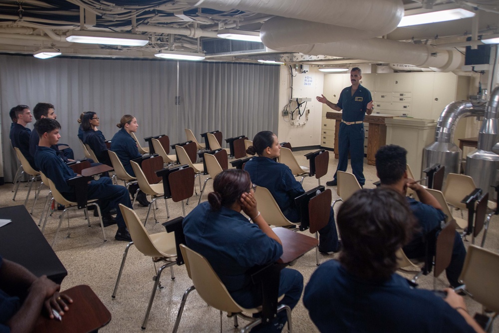 USS San Diego Sailors Attend Sexual Assault Prevention and Response Training