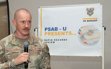 378th AEW hosts first-ever peer-led NCO records review