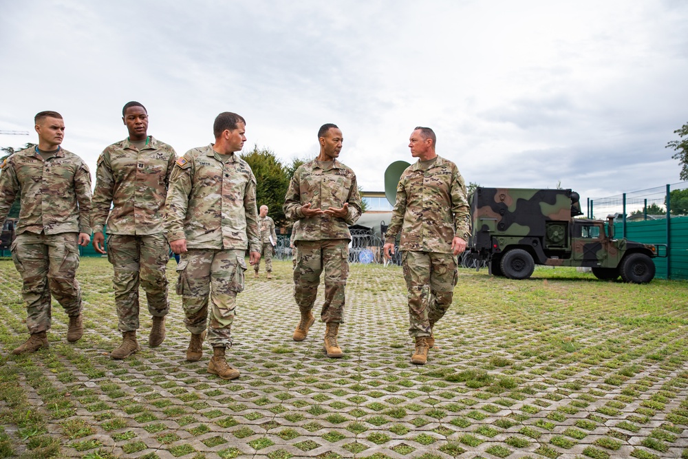 Maj. Gen. Andrew C. Gainey visits Military Intelligence certification exercise on Caserma Ederle