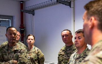 Maj. Gen. Andrew C. Gainey visits Military Intelligence certification exercise on Caserma Ederle