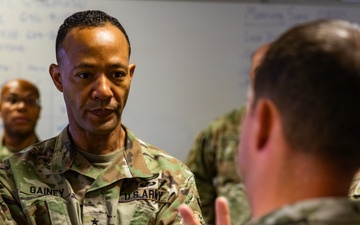 Maj. Gen. Andrew C. Gainey visits Military Intelligence certification exercise on Caserma Ederle