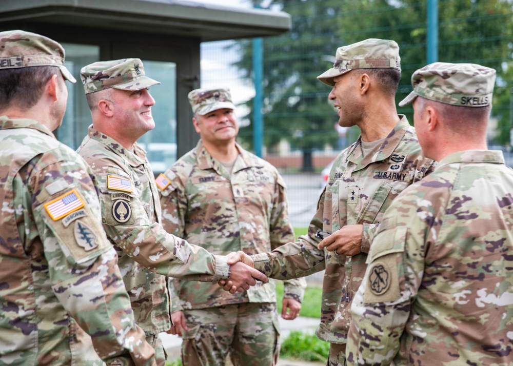 Maj. Gen. Andrew C. Gainey visits Military Intelligence certification exercise on Caserma Ederle