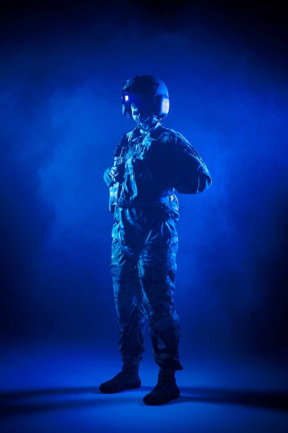 South Carolina Army National Guard aviators participate in a recruiting photoshoot