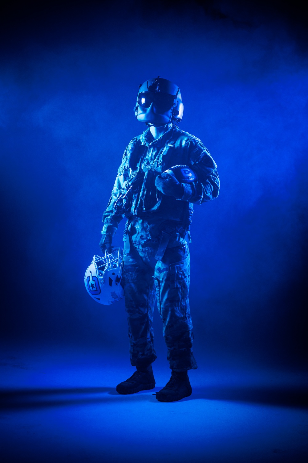South Carolina Army National Guard aviators participate in a recruiting photoshoot