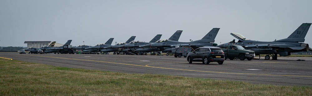 The Triple Nickel arrives and flies for Cobra Warrior at RAF Mildenhall