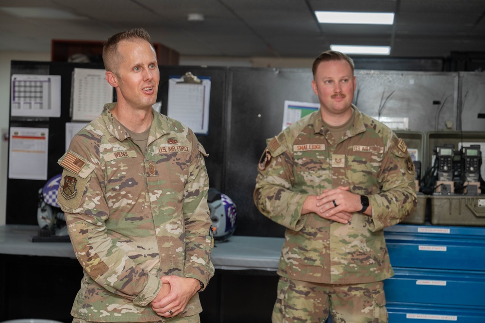 AFCENT command chief makes first visit to deployed Airmen of the 378th AEW