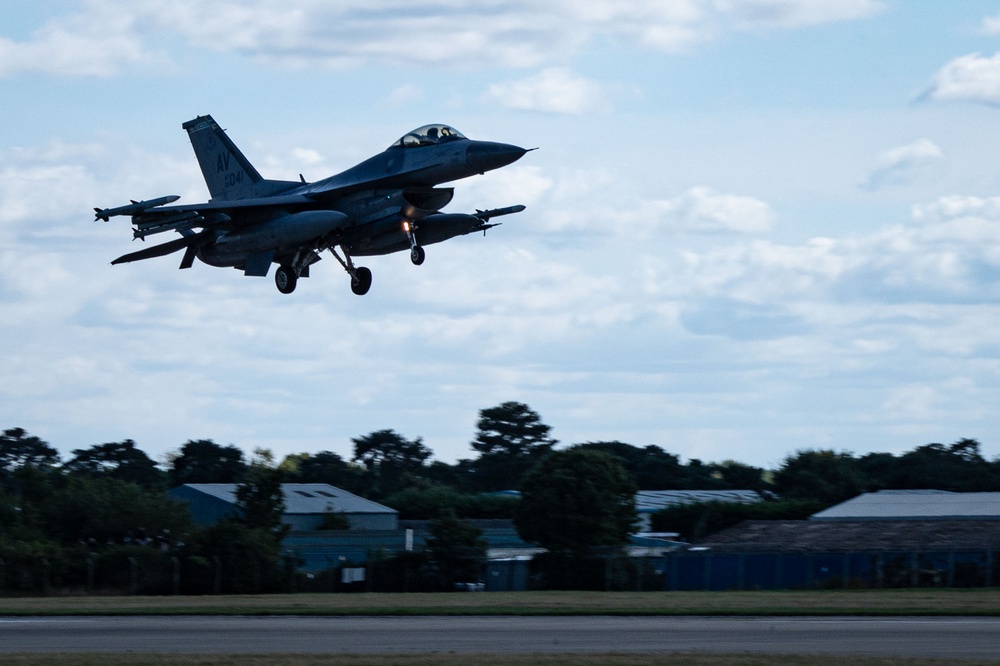 The Triple Nickel arrives and flies for Cobra Warrior at RAF Mildenhall