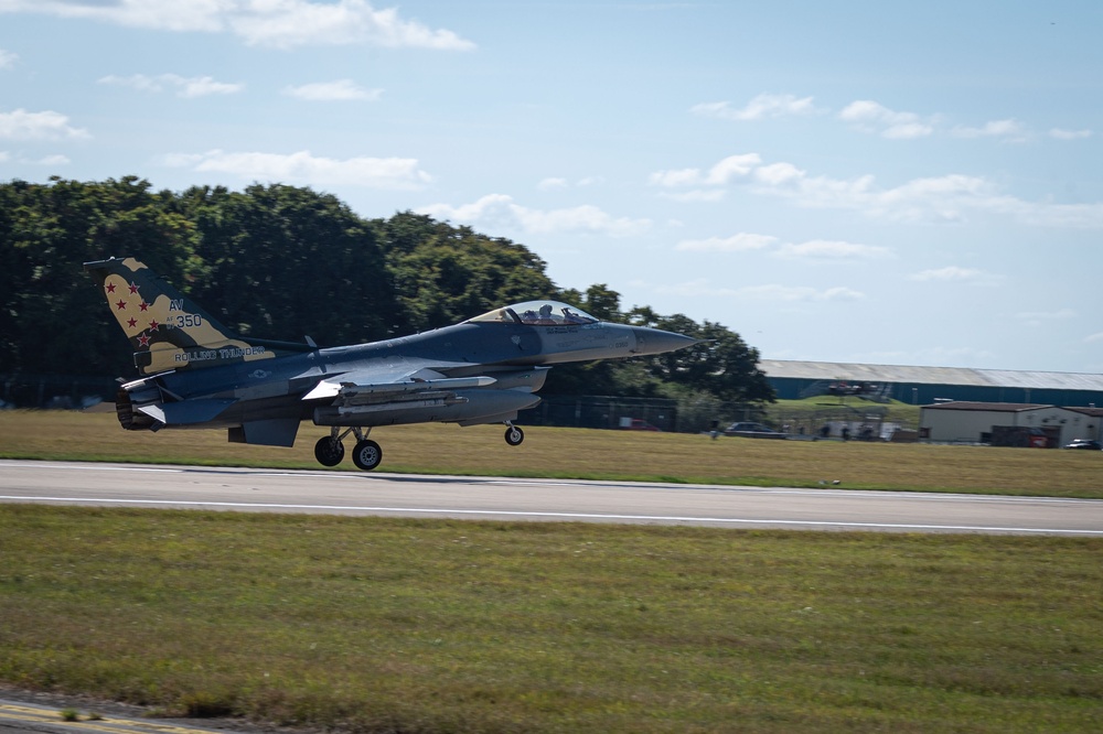 The Triple Nickel arrives and flies for Cobra Warrior at RAF Mildenhall