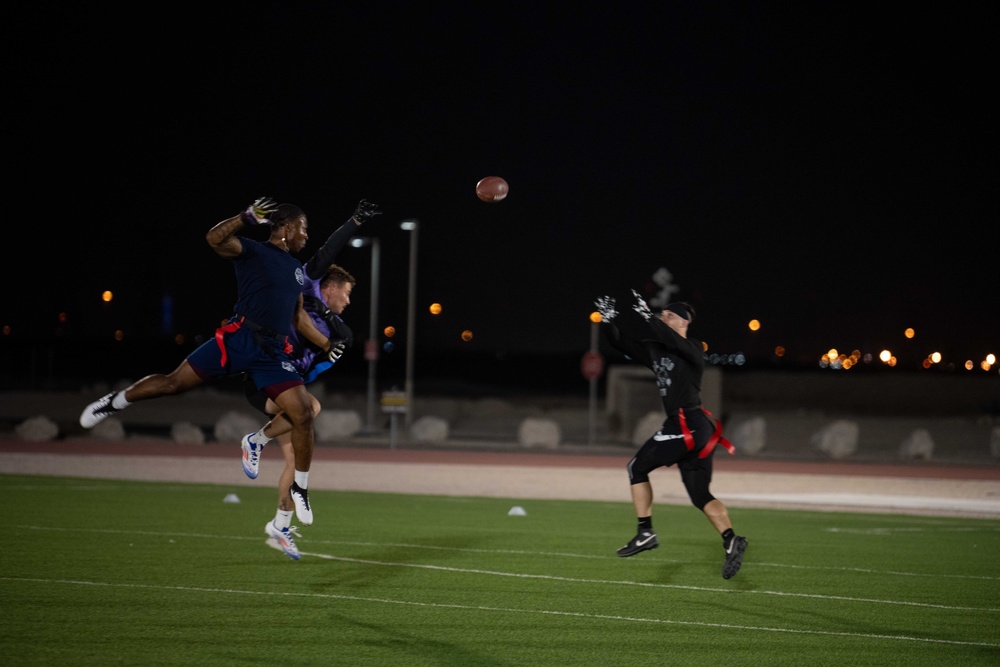 The Flying Fortress Football Championship Bowl sharpens Airmen’s fighting spirit