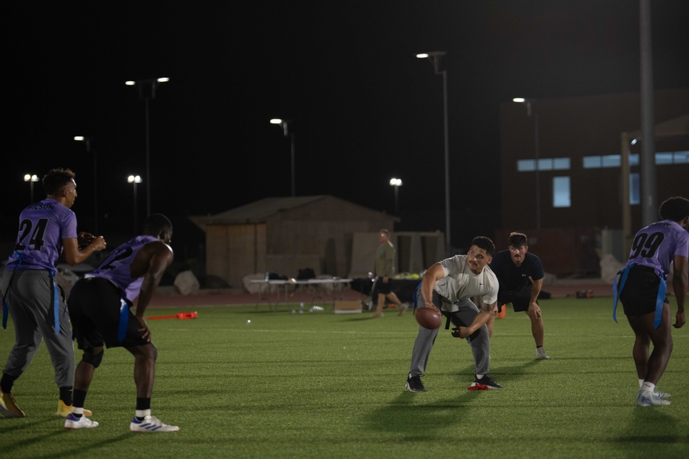 The Flying Fortress Football Championship Bowl sharpens Airmen’s fighting spirit