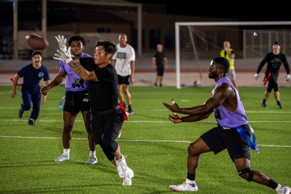 The Flying Fortress Football Championship Bowl sharpens Airmen’s fighting spirit