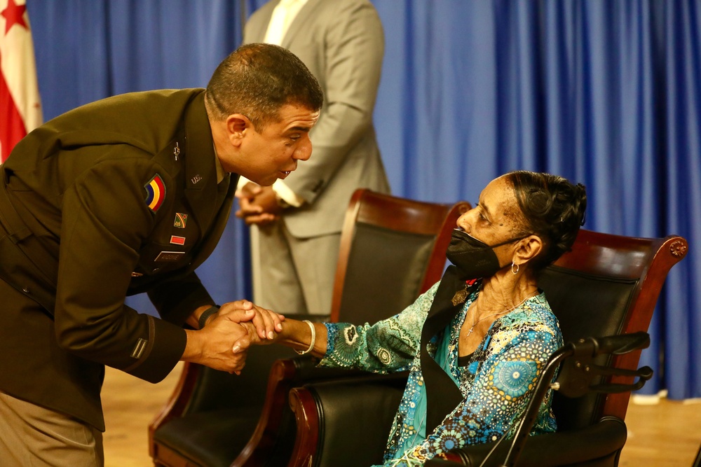 D.C. National Guard Awards Nancy Foreman with Meritorious Service Medal for 56 Years of Service