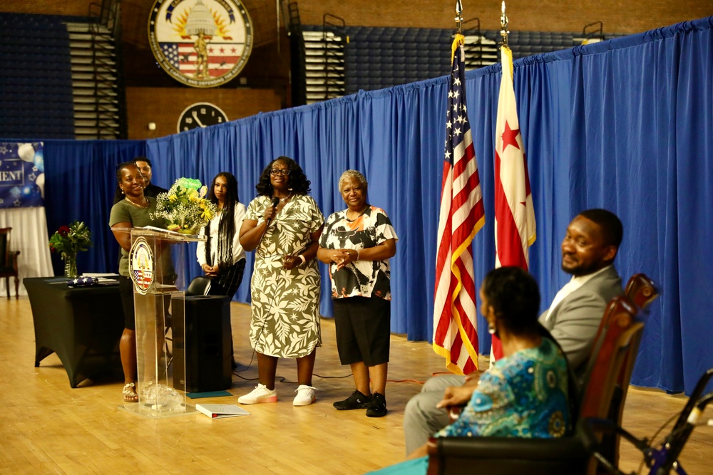 D.C. National Guard Awards Nancy Foreman with Meritorious Service Medal for 56 Years of Service