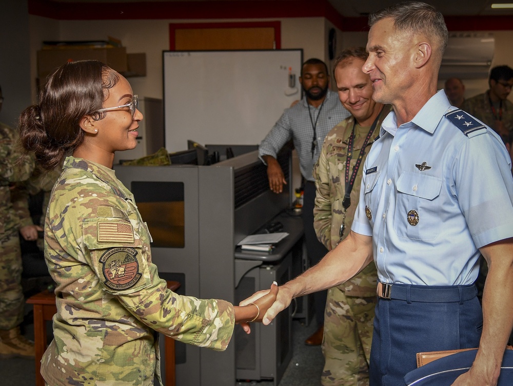 16th Air Force (Air Forces Cyber) Deputy Commander visits 363d ISR Wing