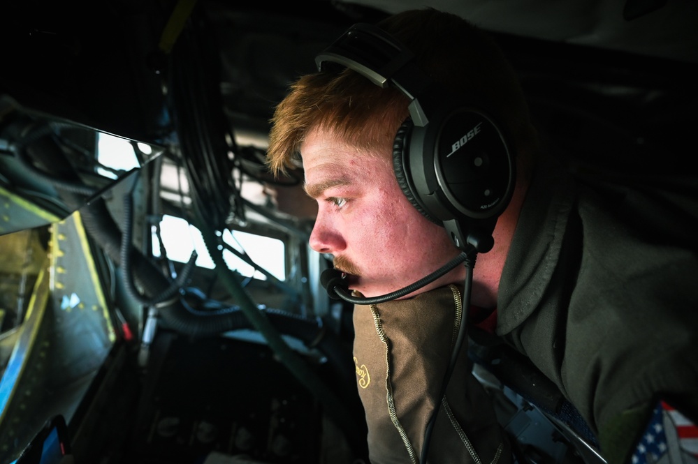 155th Air Refueling Wing performs flyover for Huskers opening football game