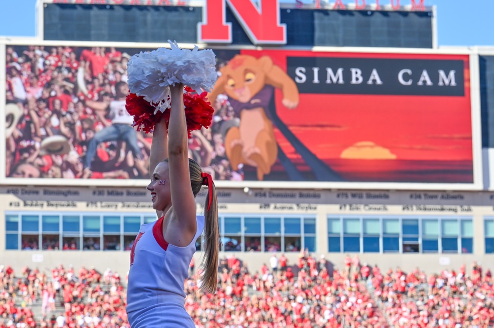 155th Air Refueling Wing performs flyover for Huskers opening football game