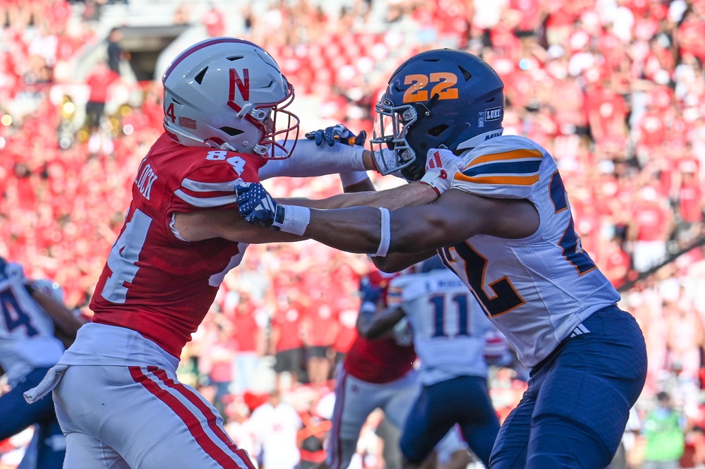 155th Air Refueling Wing performs flyover for Huskers opening football game