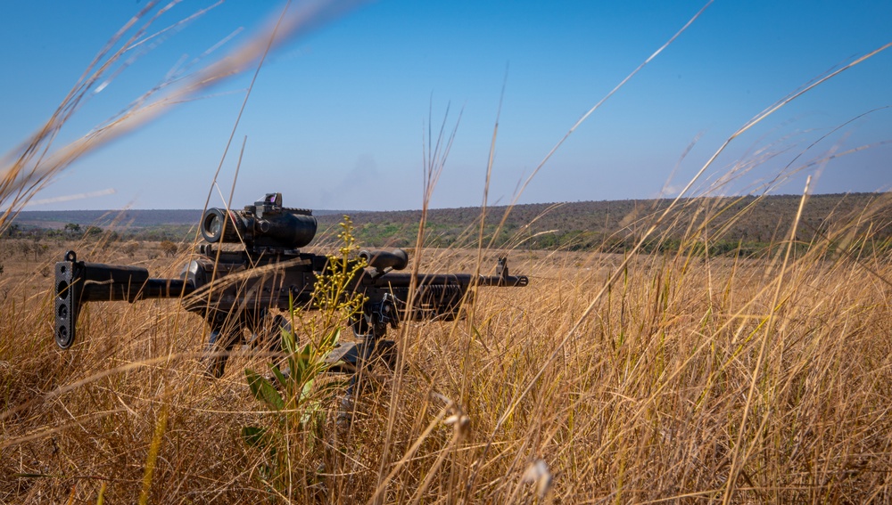 U.S. Marines conduct machine gun range at Brazilian Marine Corps' Exercise Formosa