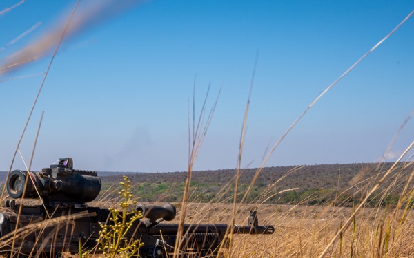 U.S. Marines conduct machine gun range at Brazilian Marine Corps' Exercise Formosa
