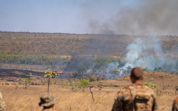 U.S. Marines conduct machine gun range at Brazilian Marine Corps' Exercise Formosa
