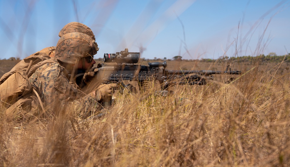 U.S. Marines conduct machine gun range at Brazilian Marine Corps' Exercise Formosa