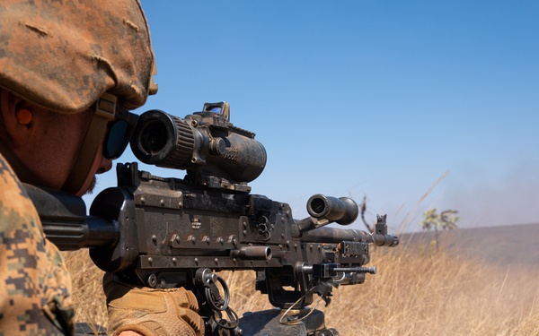 U.S. Marines conduct machine gun range at Brazilian Marine Corps' Exercise Formosa