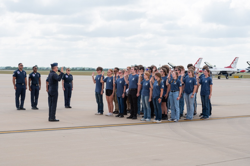 Mass Enlistment during the Sound of Speed Airshow