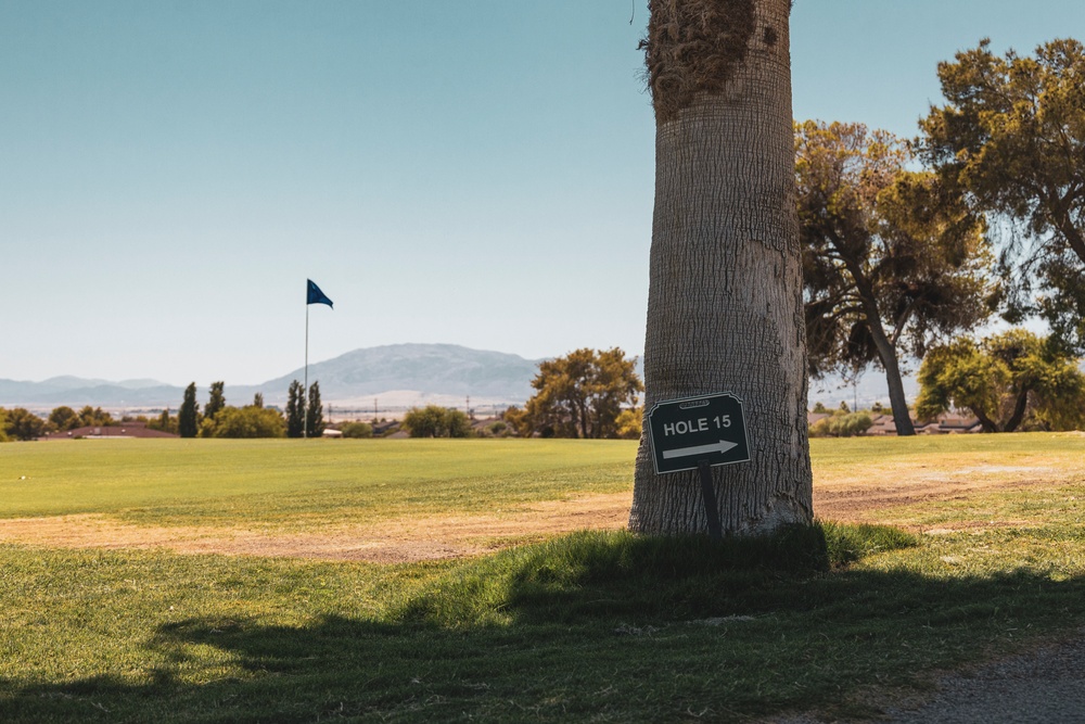 Marines play golf at Desert Winds Golf Course