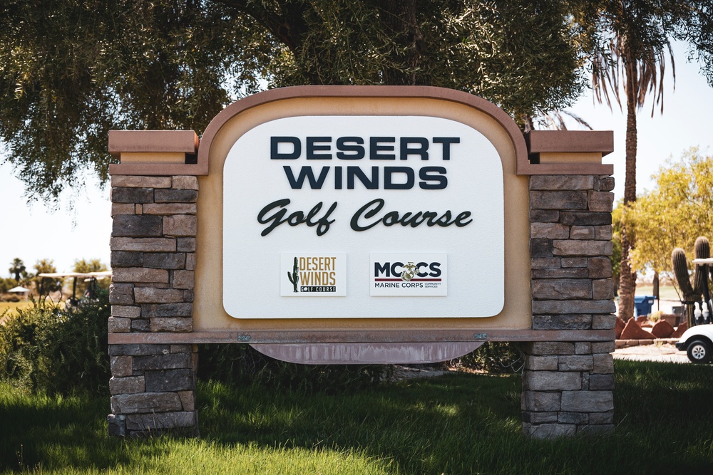 Marines play golf at Desert Winds Golf Course