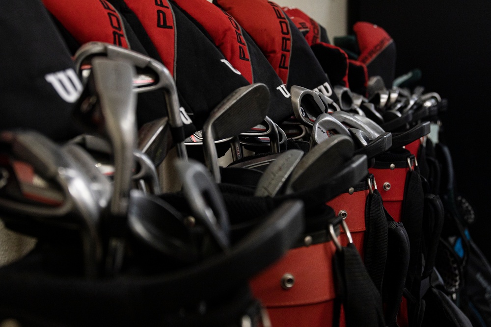 Marines play golf at Desert Winds Golf Course