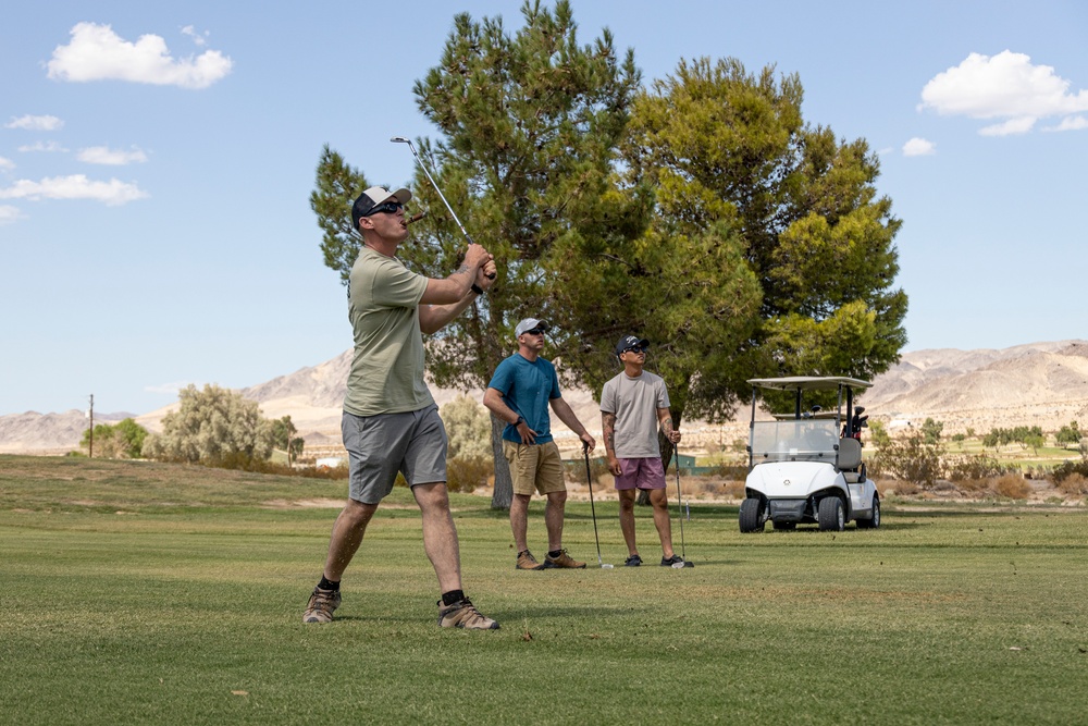 Marines play golf at Desert Winds Golf Course