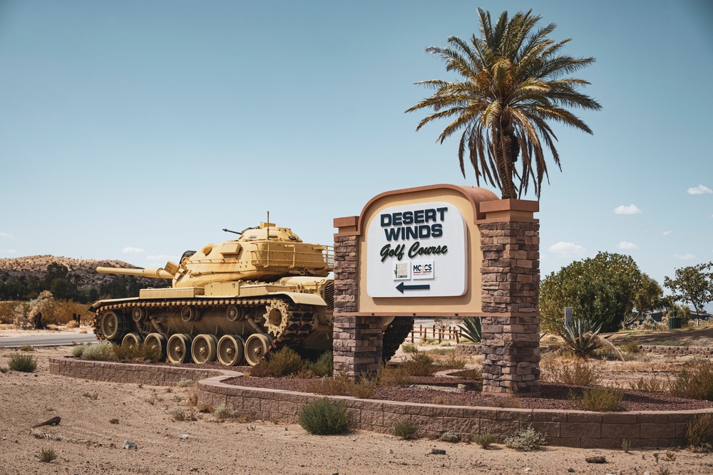 Marines play golf at Desert Winds Golf Course