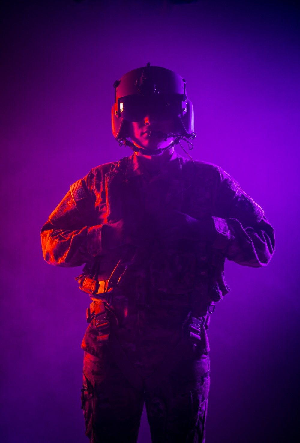 South Carolina Army National Guard aviators participate in a recruiting photoshoot