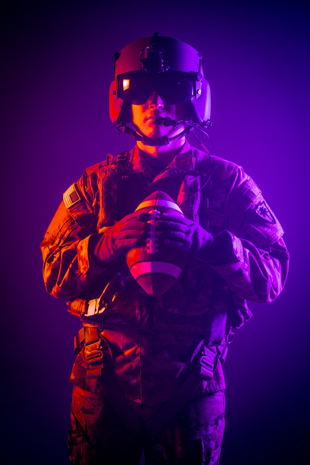 South Carolina Army National Guard aviators participate in a recruiting photoshoot