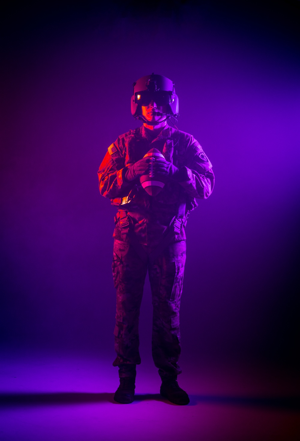 South Carolina Army National Guard aviators participate in a recruiting photoshoot