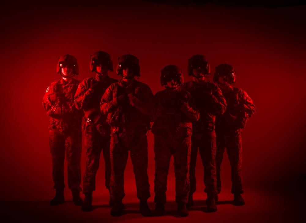 South Carolina Army National Guard aviators participate in a recruiting photoshoot