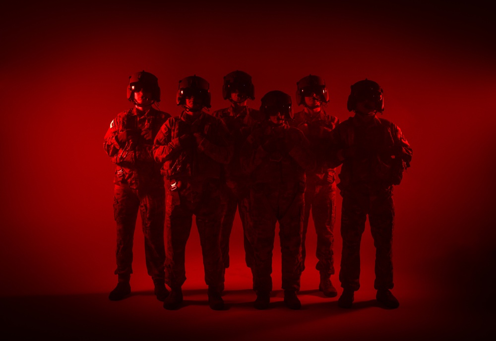 South Carolina Army National Guard aviators participate in a recruiting photoshoot