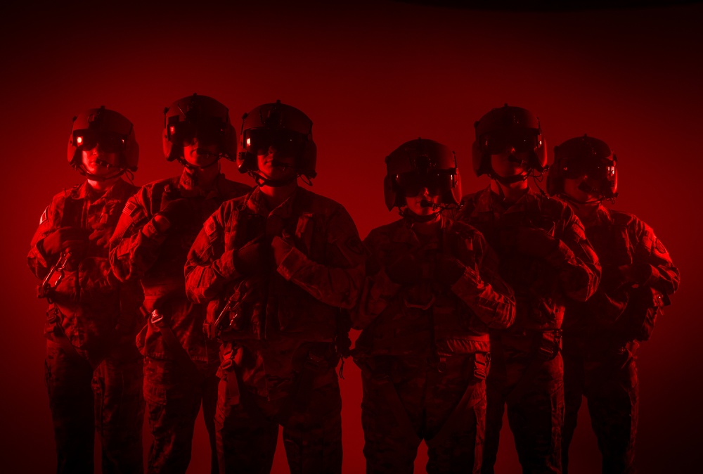 South Carolina Army National Guard aviators participate in a recruiting photoshoot