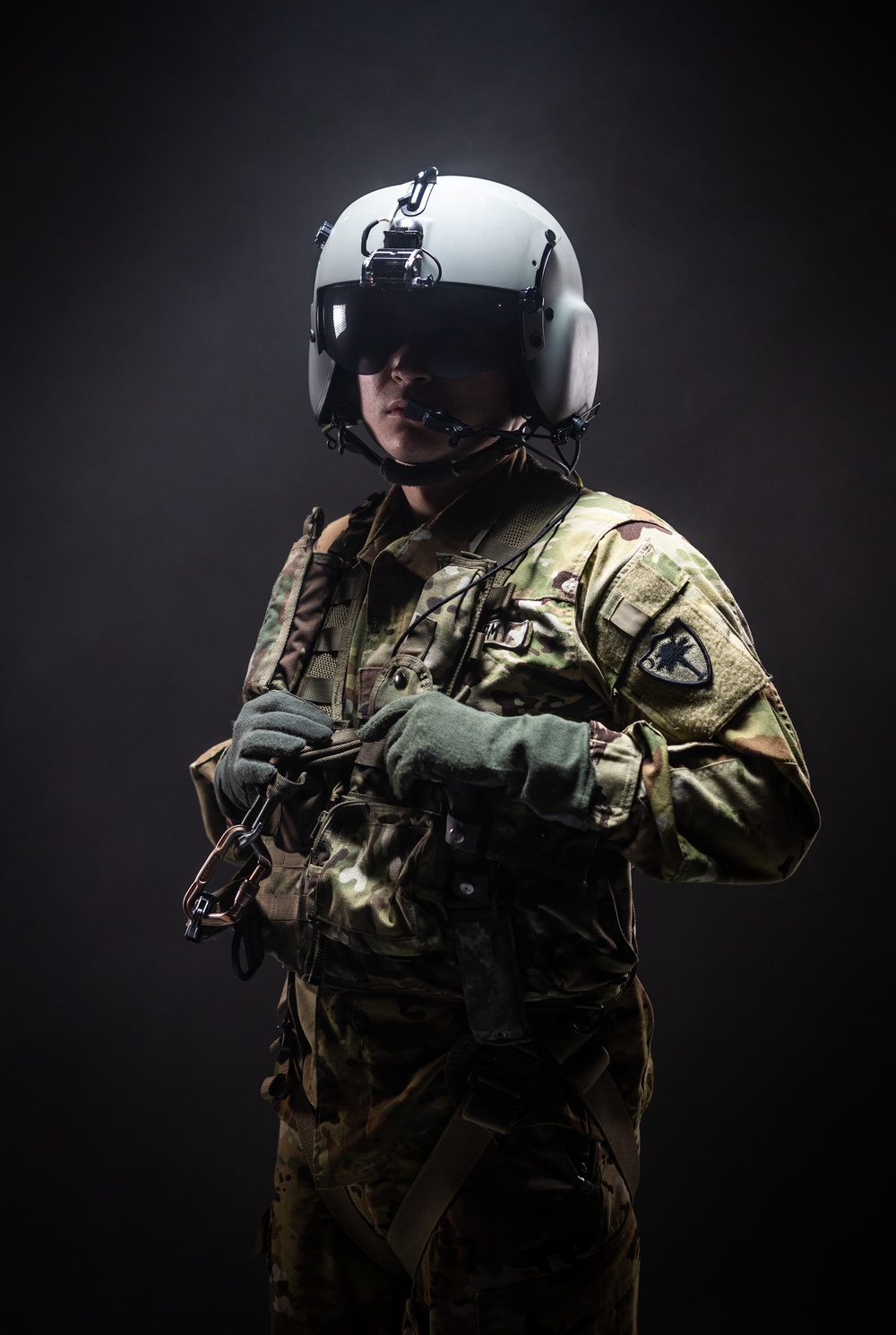 South Carolina Army National Guard aviators participate in a recruiting photoshoot