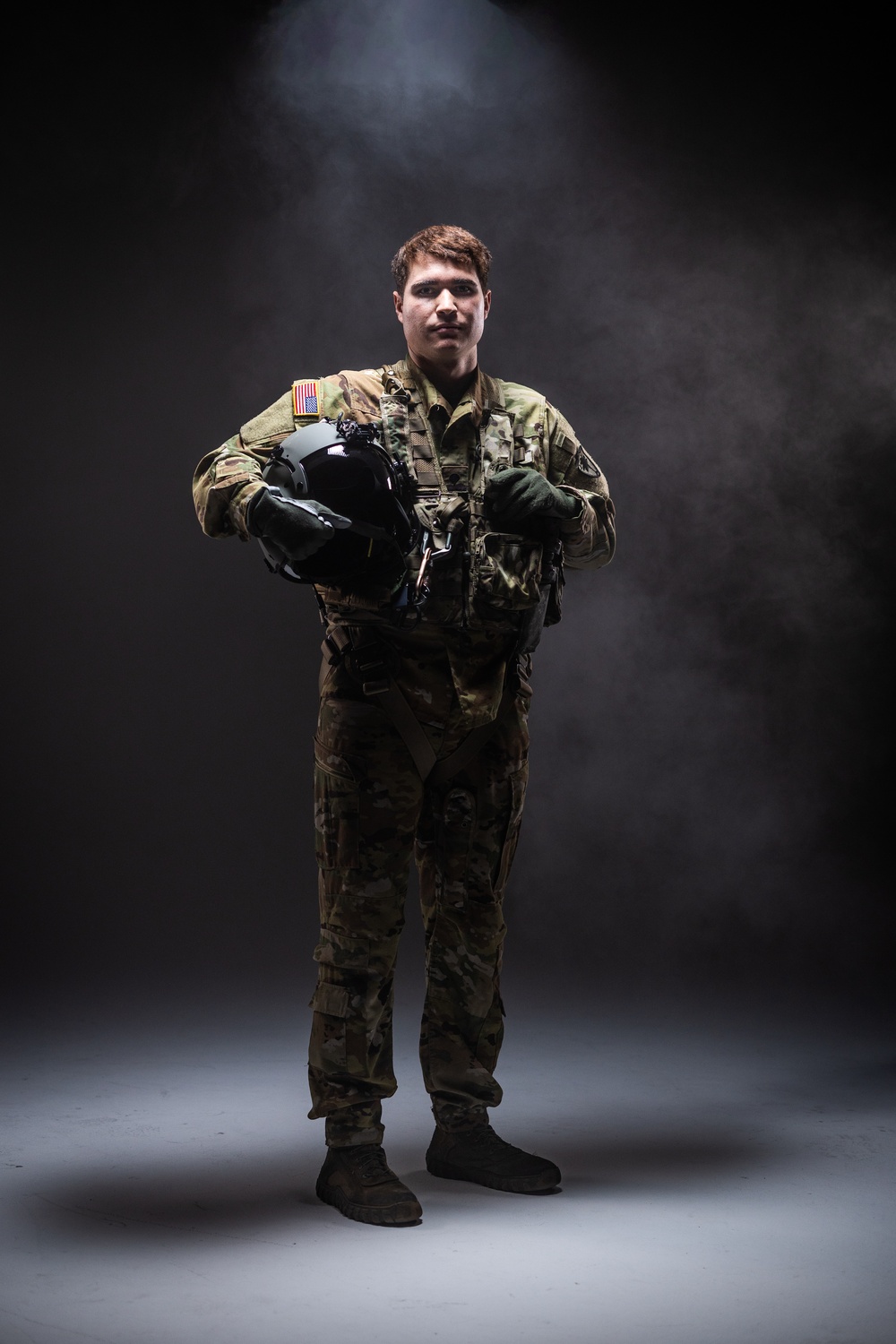 South Carolina Army National Guard aviators participate in a recruiting photoshoot