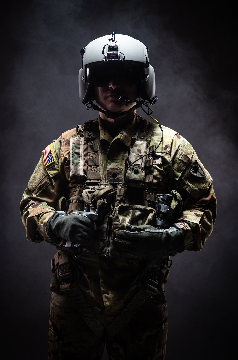 South Carolina Army National Guard aviators participate in a recruiting photoshoot