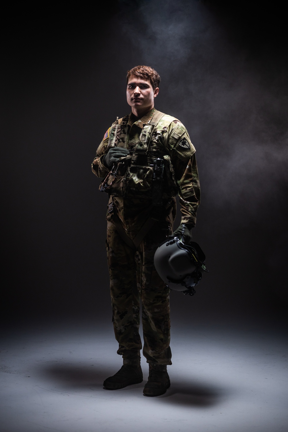 South Carolina Army National Guard aviators participate in a recruiting photoshoot