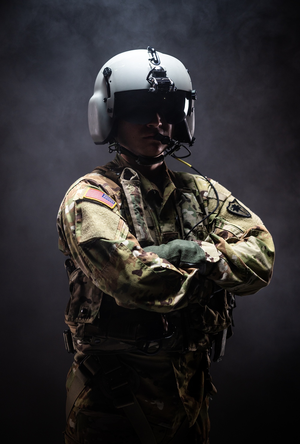 South Carolina Army National Guard aviators participate in a recruiting photoshoot