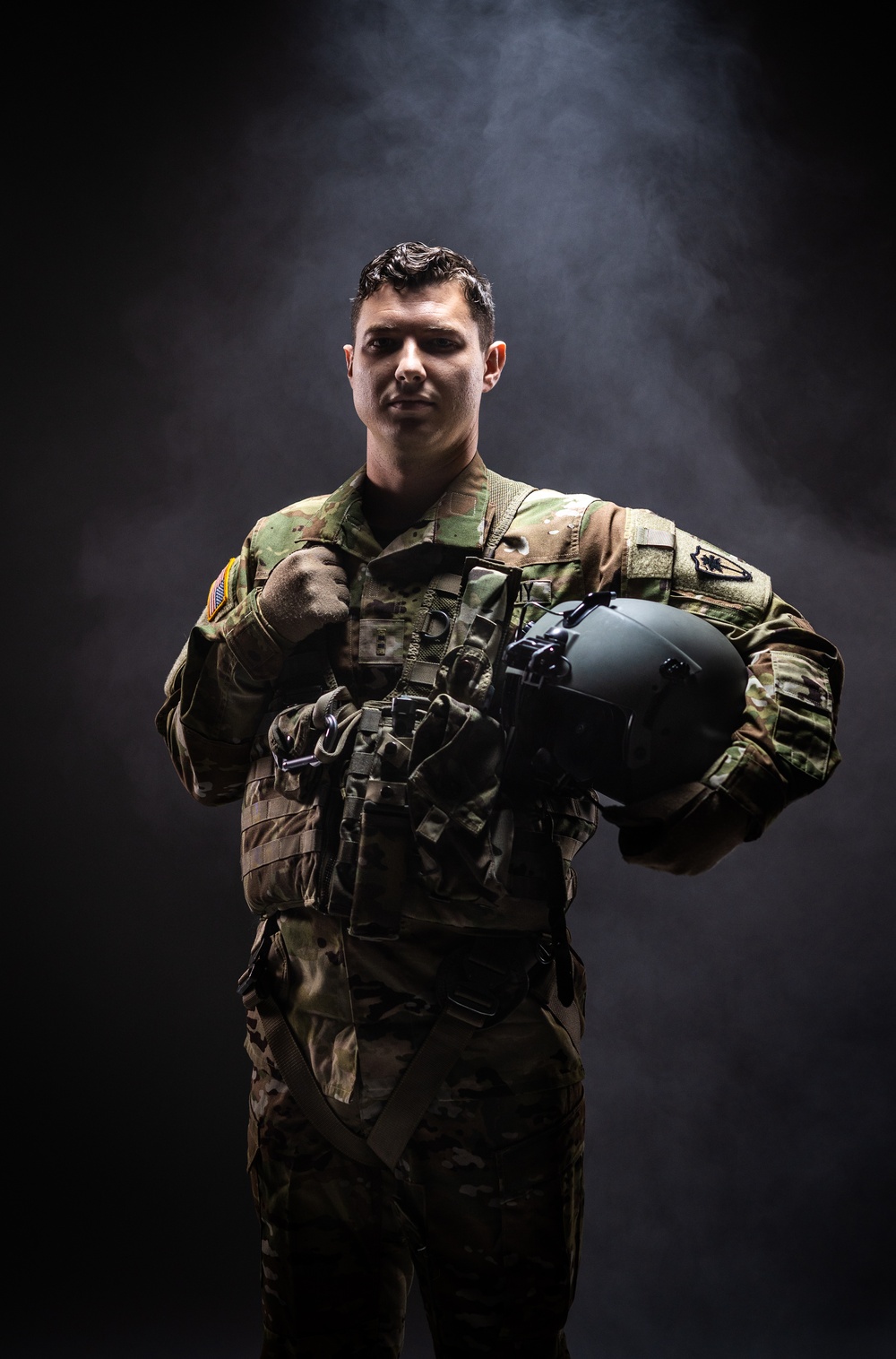 South Carolina Army National Guard aviators participate in a recruiting photoshoot