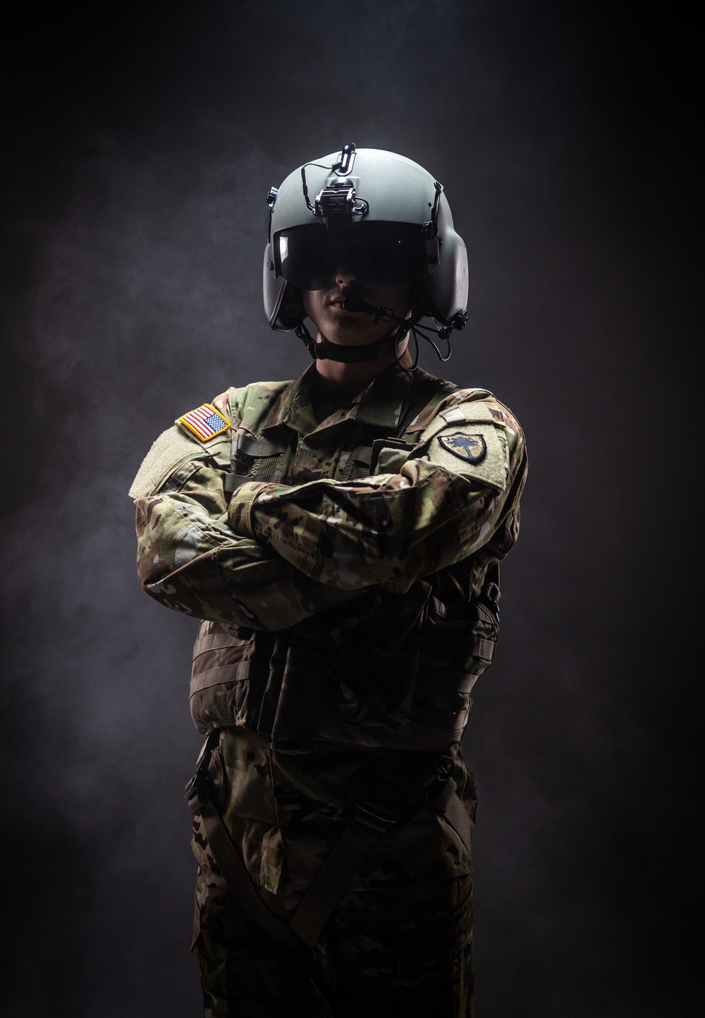 South Carolina Army National Guard aviators participate in a recruiting photoshoot